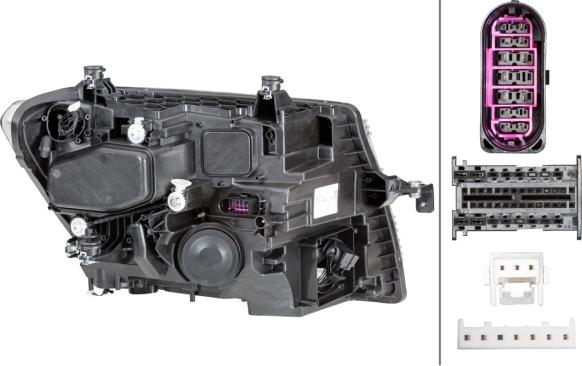 HELLA 1EX 012 830-091 - Основная фара avtokuzovplus.com.ua