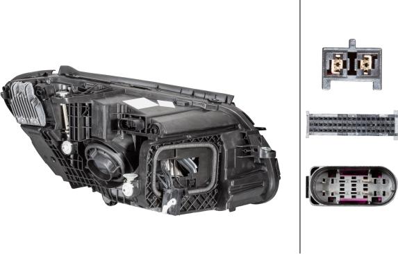 HELLA 1EX 013 063-511 - Основна фара autocars.com.ua