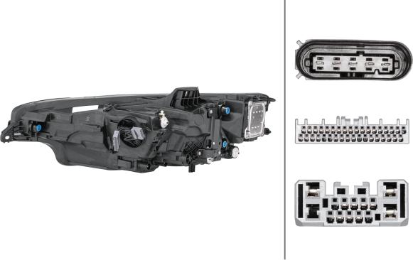 HELLA 1EX 013 502-921 - Основна фара autocars.com.ua