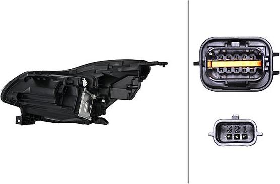 HELLA 1EX 013 930-621 - Основна фара autocars.com.ua