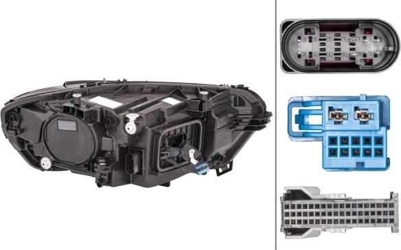 HELLA 1EX 015 086-511 - Основна фара autocars.com.ua