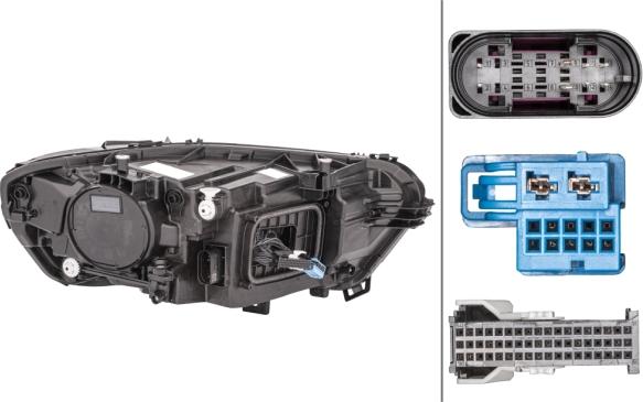 HELLA 1EX 015 086-551 - Основная фара avtokuzovplus.com.ua