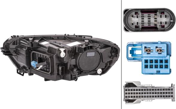 HELLA 1EX 015 086-561 - Основна фара autocars.com.ua