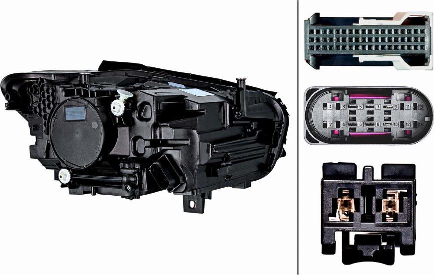 HELLA 1EX 015 558-311 - Основна фара autocars.com.ua