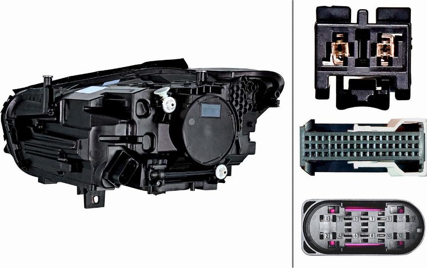 HELLA 1EX 015 558-321 - Основна фара autocars.com.ua