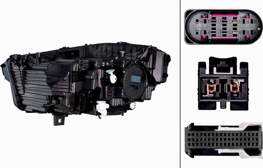 HELLA 1EX 015 568-121 - Основна фара autocars.com.ua