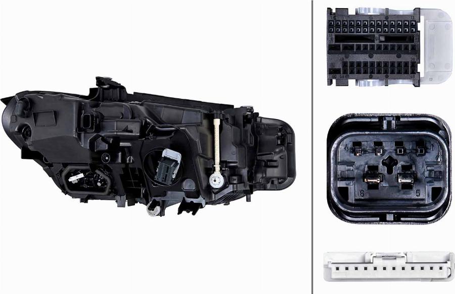 HELLA 1EX 016 808-651 - Основна фара autocars.com.ua