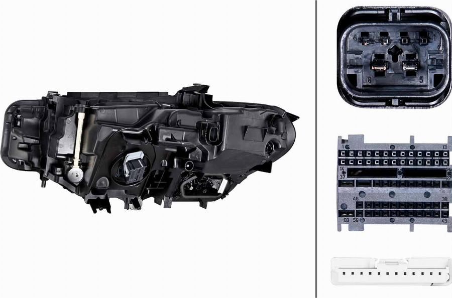 HELLA 1EX 016 808-761 - Основна фара autocars.com.ua