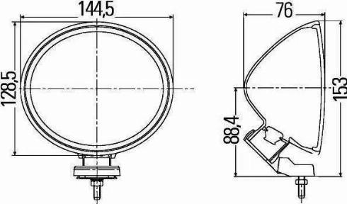 HELLA 1F4 007 893-191 - Фара дальнего света avtokuzovplus.com.ua