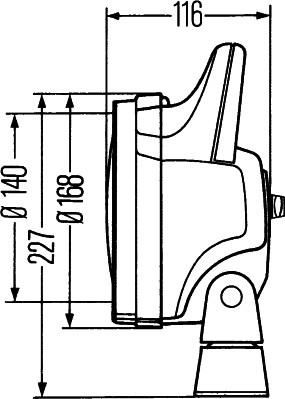 HELLA 1G4 003 470-001 - Фара робочого освітлення autocars.com.ua