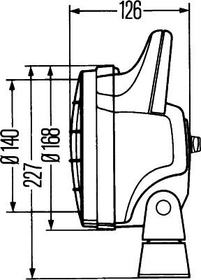 HELLA 1G4 003 470-051 - Фара робочого освітлення autocars.com.ua