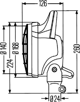 HELLA 1G4 003 470-141 - Фара робочого освітлення autocars.com.ua