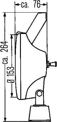 HELLA 1G4 004 480-001 - Фара робочого освітлення autocars.com.ua