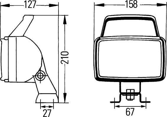 HELLA 1GA 006 991-091 - Фара робочого освітлення autocars.com.ua