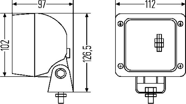 HELLA 1GA 007 506-081 - Фара робочого освітлення autocars.com.ua