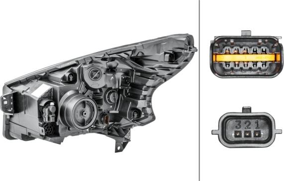 HELLA 1LE 011 410-481 - Основна фара autocars.com.ua