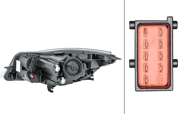 HELLA 1LL 011 165-781 - Основна фара autocars.com.ua