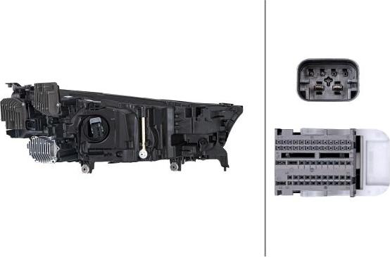 HELLA 1LX 014 952-631 - Основна фара autocars.com.ua