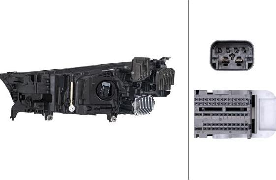 HELLA 1LX 014 952-641 - Основна фара autocars.com.ua