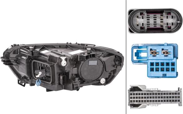 HELLA 1LX 015 086-541 - Основна фара autocars.com.ua