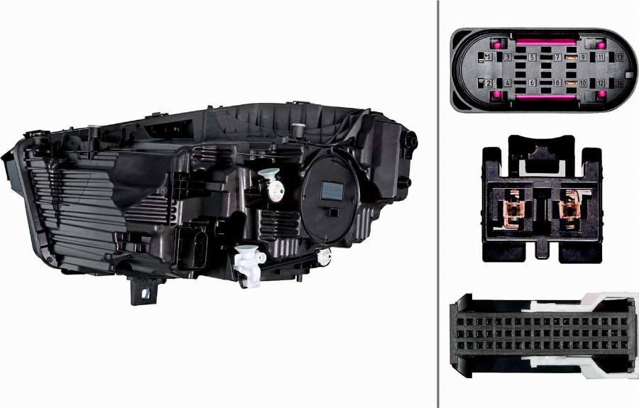 HELLA 1LX 015 568-141 - Основна фара autocars.com.ua