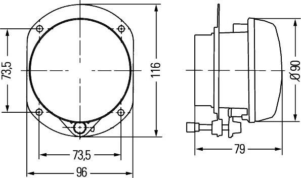 HELLA 1N0 009 295-077 - Противотуманная фара avtokuzovplus.com.ua