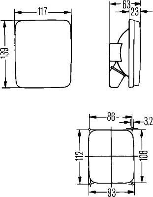 HELLA 2NE 005 200-187 - Задний противотуманный фонарь avtokuzovplus.com.ua