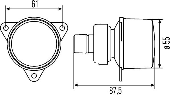 HELLA 2BA 008 221-047 - Фонарь указателя поворота avtokuzovplus.com.ua