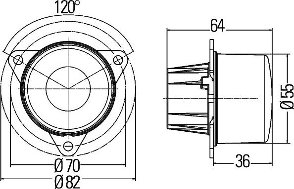 HELLA 2PF 011 172-511 - ліхтар габаритний autocars.com.ua