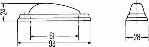 HELLA 2BM 001 318-001 - Додатковий проблисковий маячок autocars.com.ua