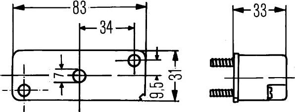 HELLA 2KA 003 168-021 - Фонарь освещения номерного знака avtokuzovplus.com.ua