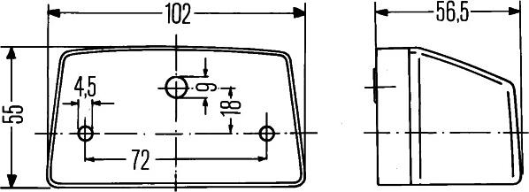 HELLA 2KA 003 389-061 - Фонарь освещения номерного знака avtokuzovplus.com.ua