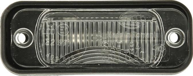 HELLA 2KA 005 049-011 - Ліхтар освітлення номерного знака autocars.com.ua