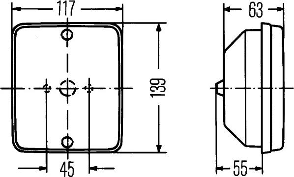 HELLA 2NE 003 236-001 - Задний противотуманный фонарь avtokuzovplus.com.ua