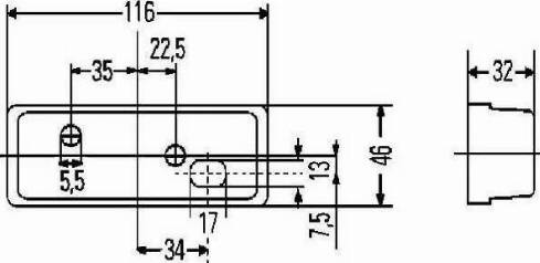 HELLA 2PS 003 748-127 - Боковий габаритний ліхтар autocars.com.ua