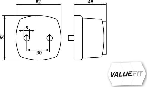 HELLA 2PG 357 012-021 - Гальмо вогонь autocars.com.ua