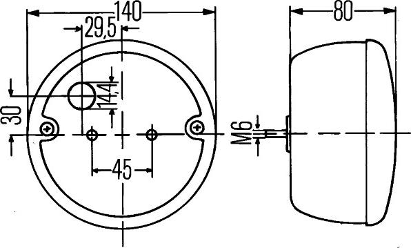 HELLA 2SE 001 685-227 - Задній ліхтар autocars.com.ua