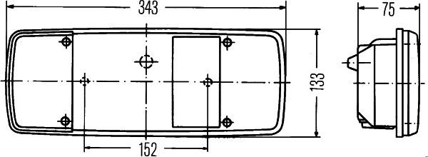 HELLA 9EL 122 772-001 - Рассеиватель, задний фонарь avtokuzovplus.com.ua