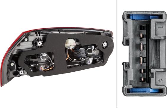 HELLA 2SK 011 054-101 - Задній ліхтар autocars.com.ua