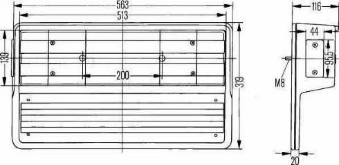 HELLA 2VP 005 300-561 - Задній ліхтар autocars.com.ua