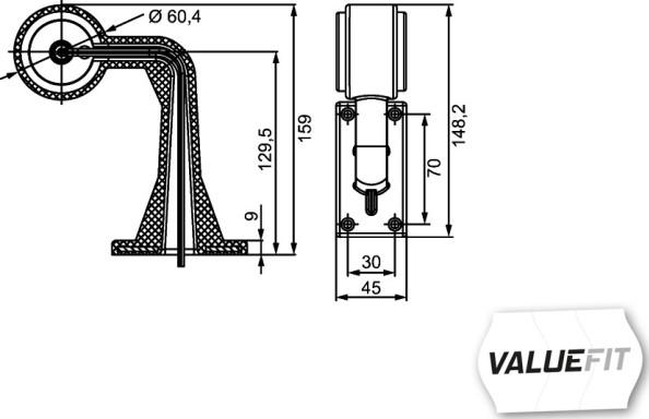 HELLA 2XS 357 005-041 - Габаритний ліхтар autocars.com.ua