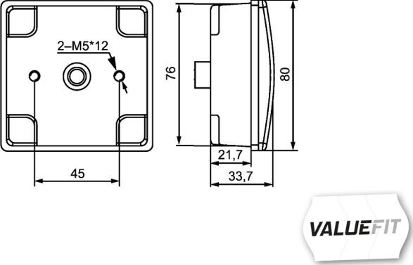 HELLA 2ZR 357 029-051 - Фара заднього ходу autocars.com.ua