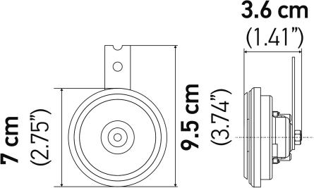 HELLA 3AL 012 588-011 - Звуковой сигнал avtokuzovplus.com.ua