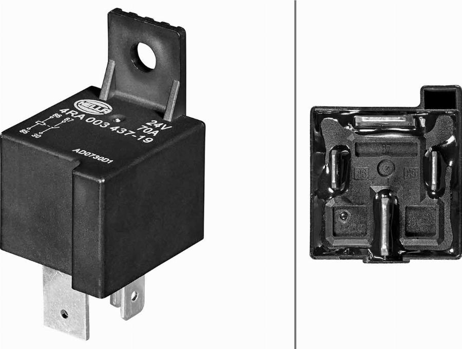 HELLA 4RA 003 437-181 - Реле, рабочий ток autodnr.net