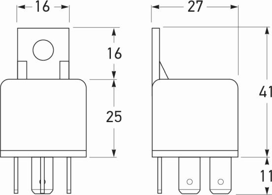 HELLA 4RA 965 400-002 - Реле, робочий струм autocars.com.ua