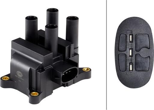 HELLA 5DA 193 175-411 - Котушка запалювання autocars.com.ua