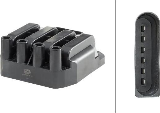 HELLA 5DA 358 000-181 - Котушка запалювання autocars.com.ua