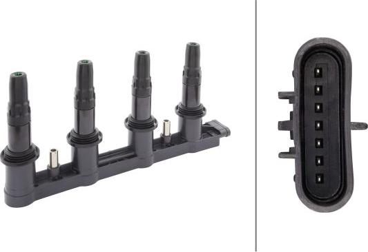 HELLA 5DA 358 000-241 - Котушка запалювання autocars.com.ua