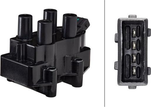 HELLA 5DA 358 000-291 - Котушка запалювання autocars.com.ua