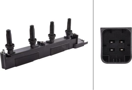 HELLA 5DA 358 000-891 - Котушка запалювання autocars.com.ua